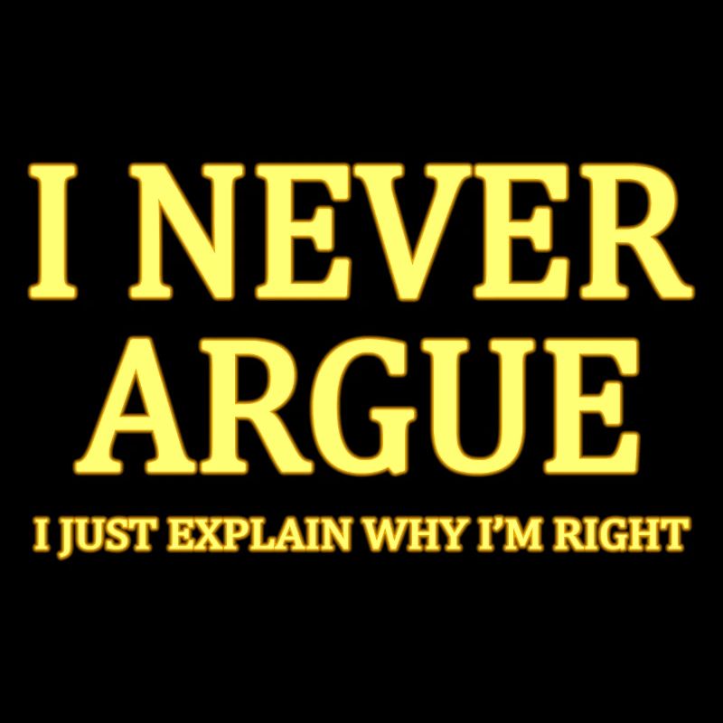 Humorous Self-Assertion Typography T-Shirt