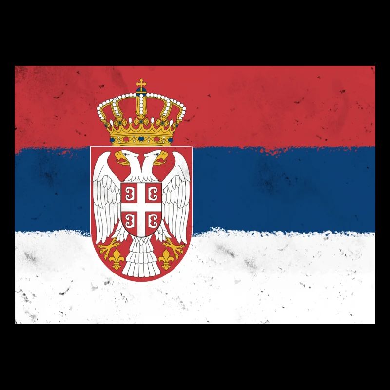 Flagge Serbiens