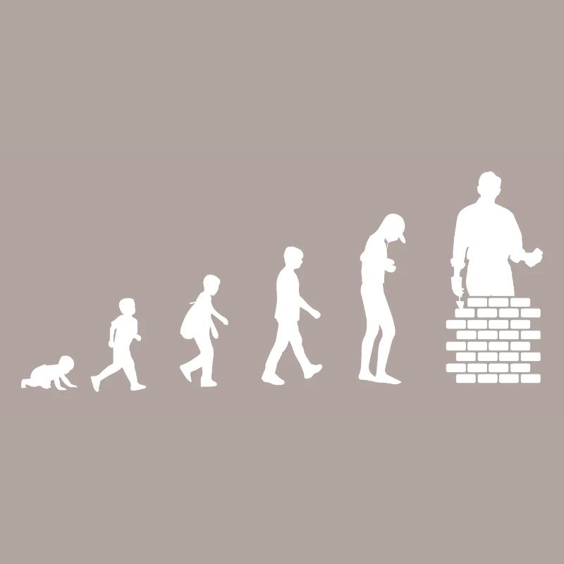 Évolution du bébé au maçon / métier