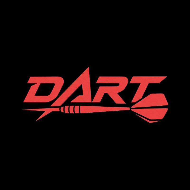 Dart Dynamischer Schriftzug mit Dartpfeil