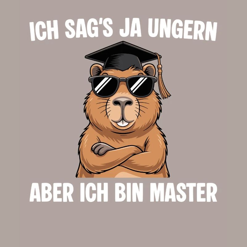Master Abschluss - Cooles Cabybara Studium