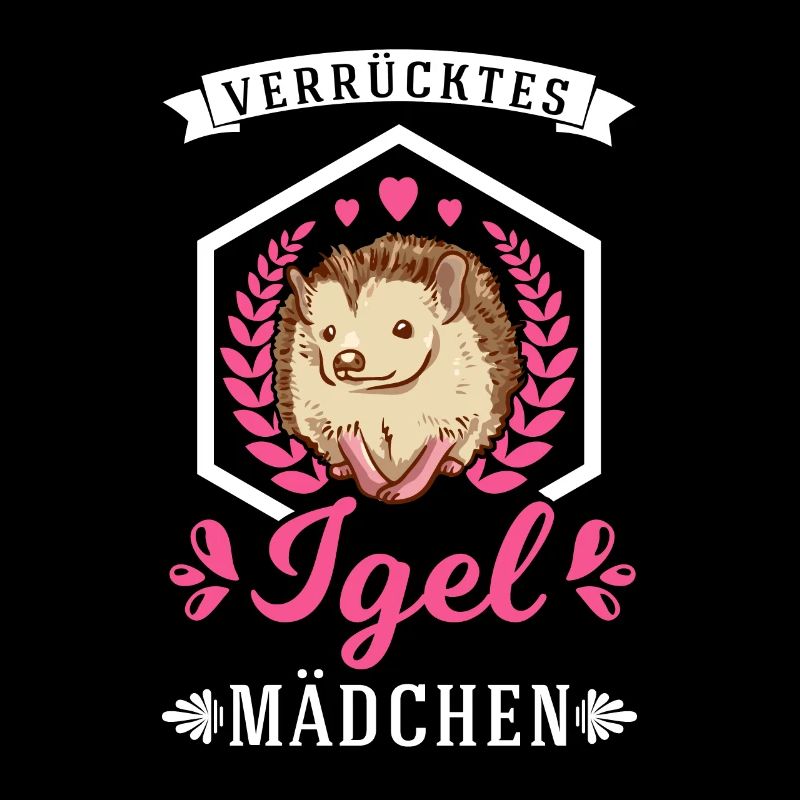Verrücktes Igel Mädchen Stacheligel