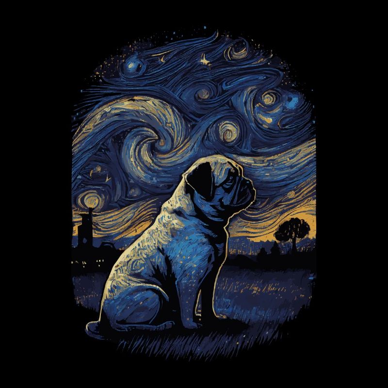 Mops Starry Night