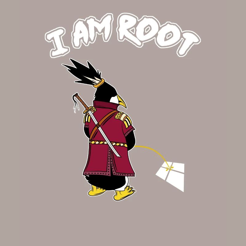Linux Pingouin I Am Root Geeks Geeks Nerd Computer Ninja