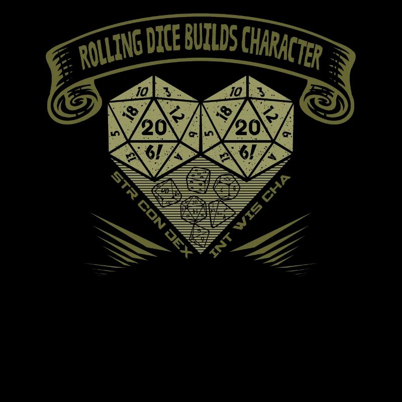 Rolling Dice crée du caractère - RPG de table D20
