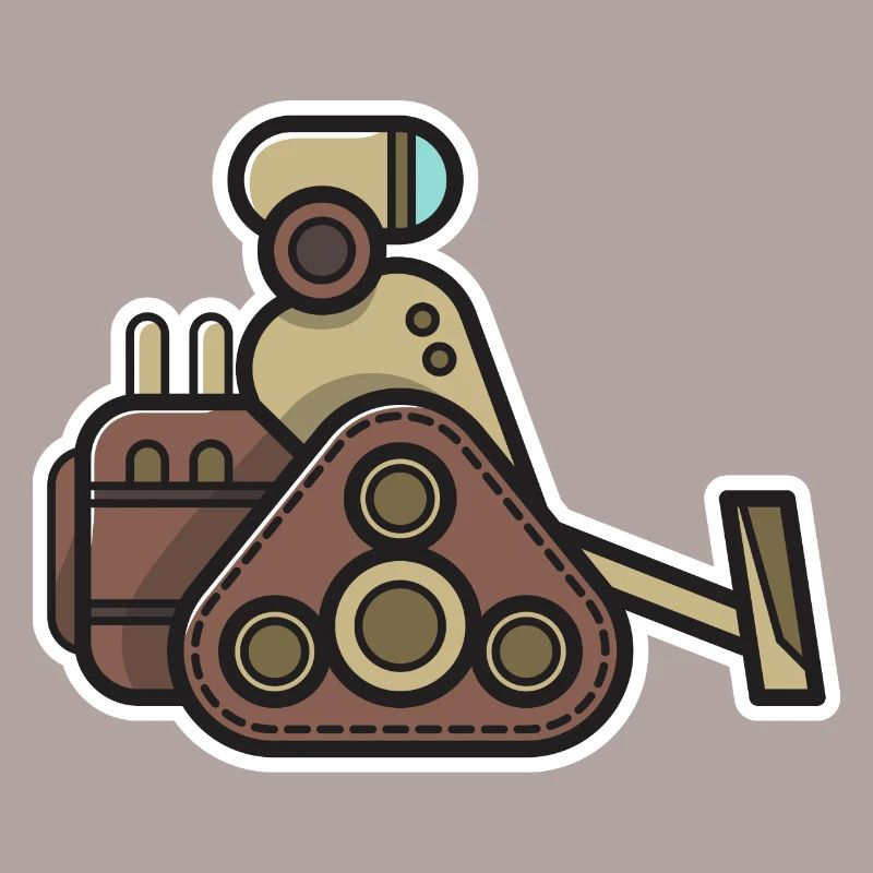 Roboter Geschenk Robotik Nerd Technik Steampunk