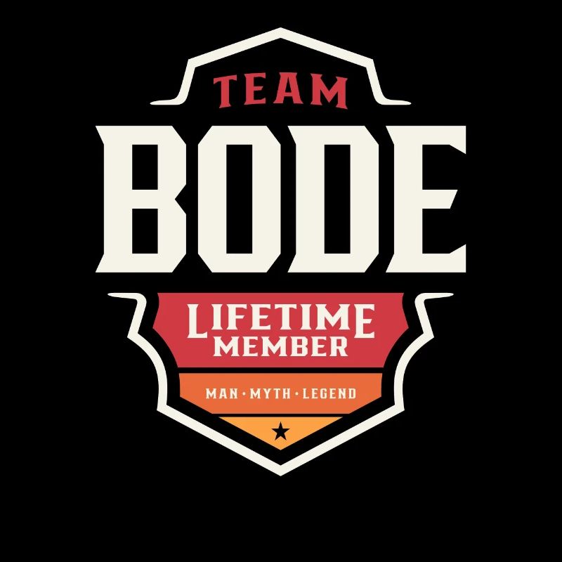 Team Bode Lebenslanges Mitglied Lustiger Name Bode