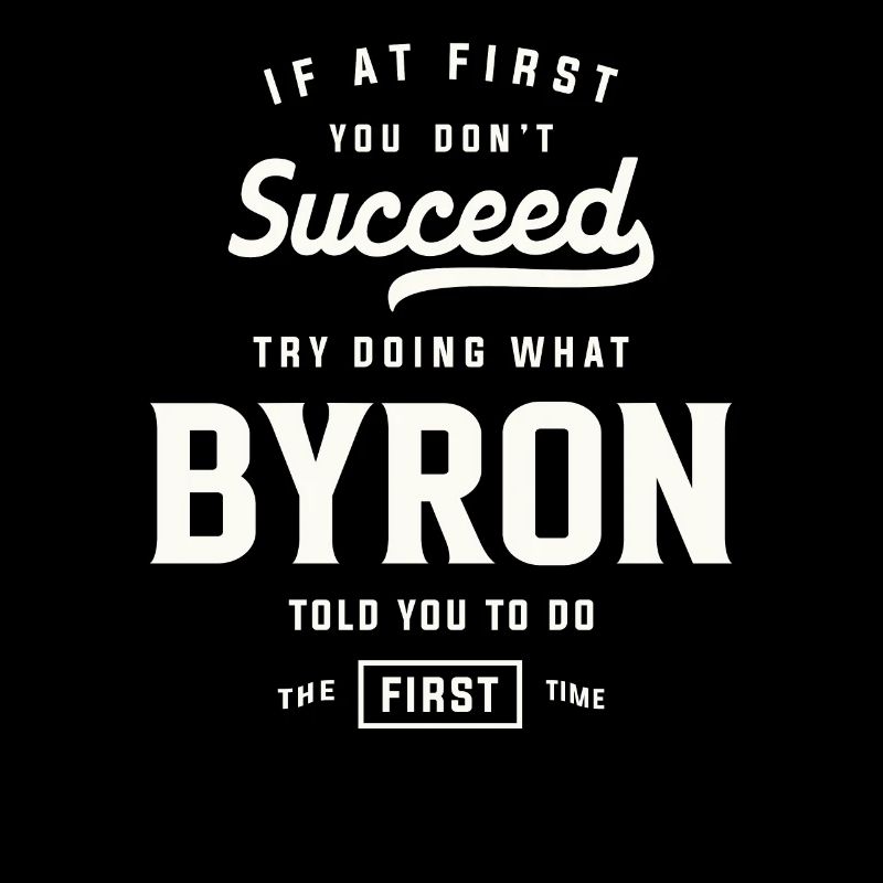 Byron Name Personalisierter Name Byron