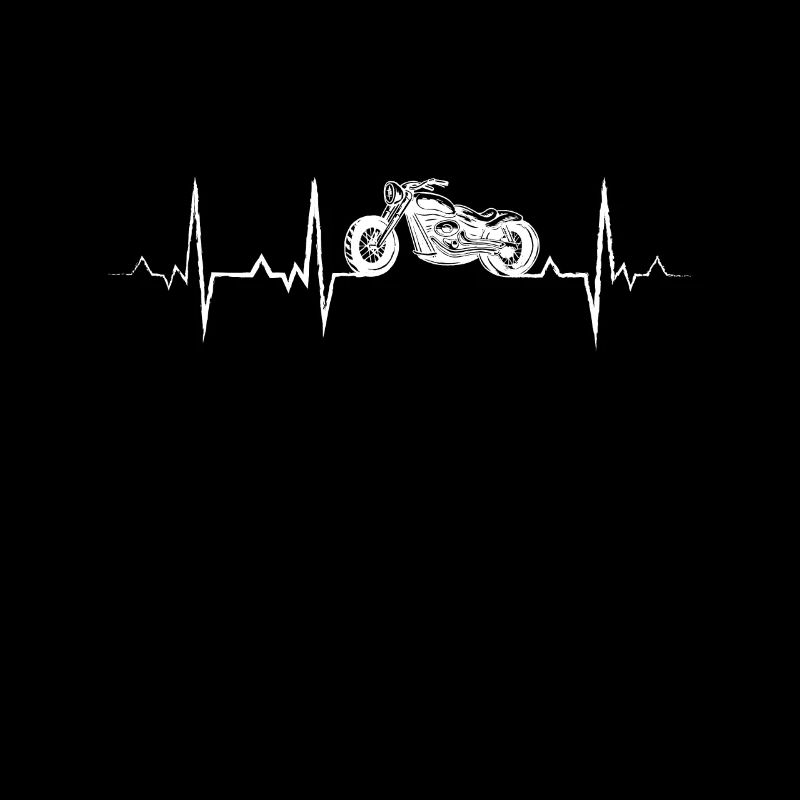 Chopper moto tourer pulsation cardiaque ECG impulsion
