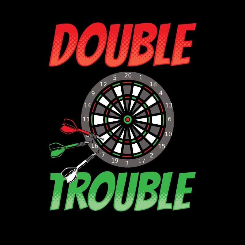 Funny dart gift double trouble dartboard