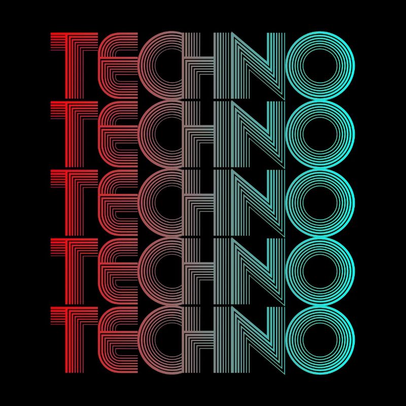 Techno Vaporwave Techno House Music EDM Lovers