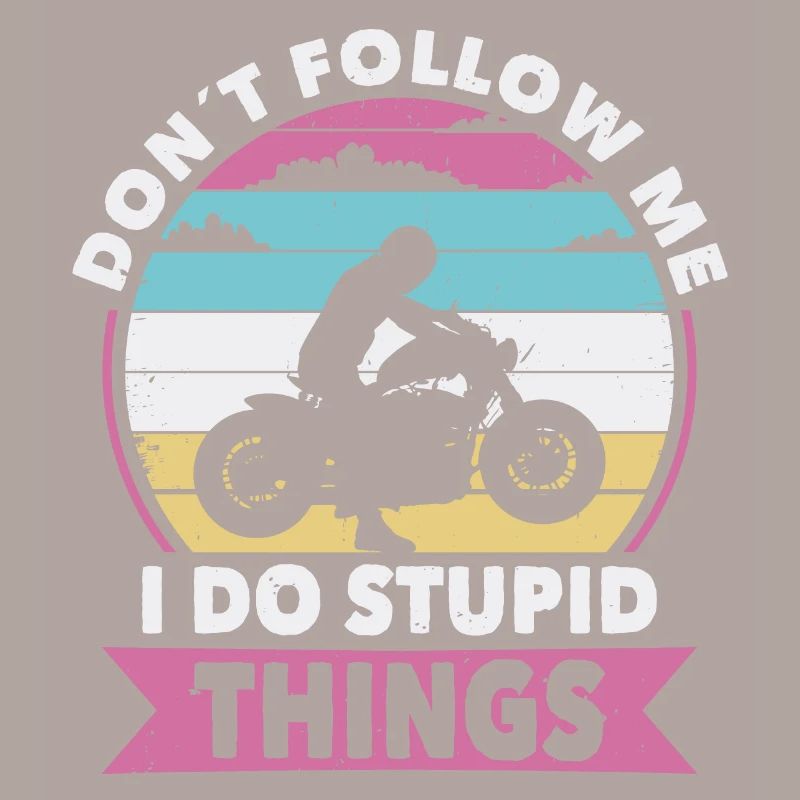 Nicht folgen Bikerin oder Biker eine Motorrad