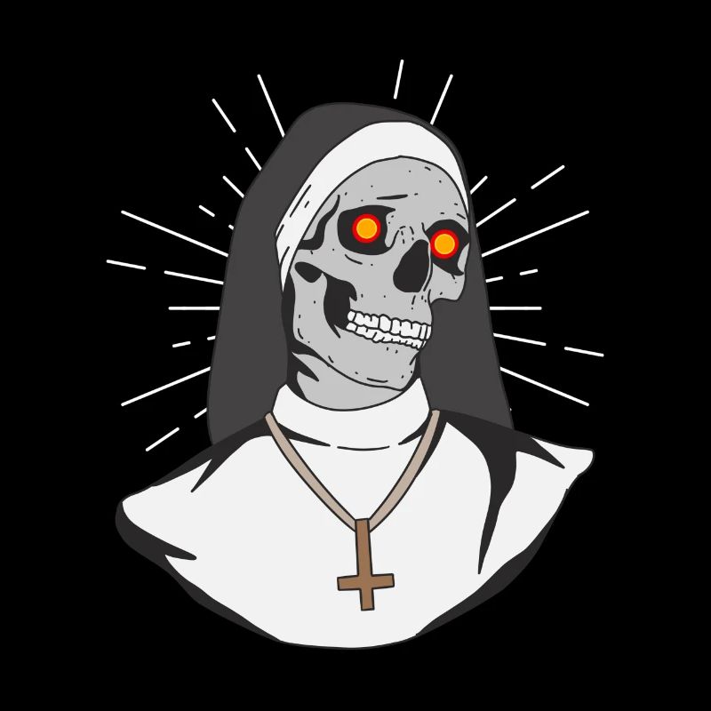 Satan Nun Antéchrist Crâne Satan