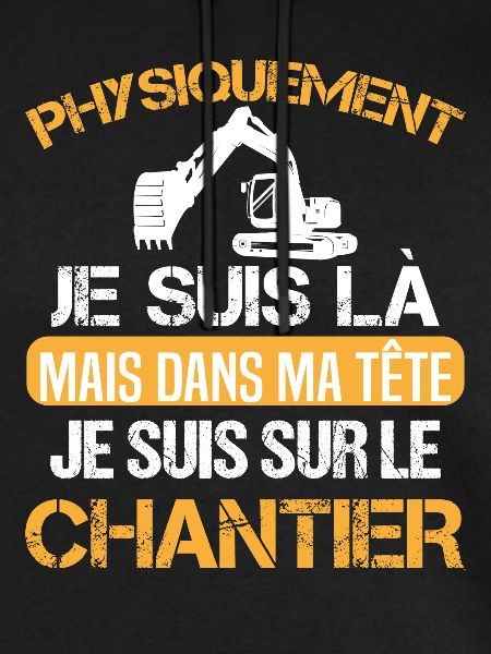 Chantier cadeau ouvriers humour métier du bâtiment