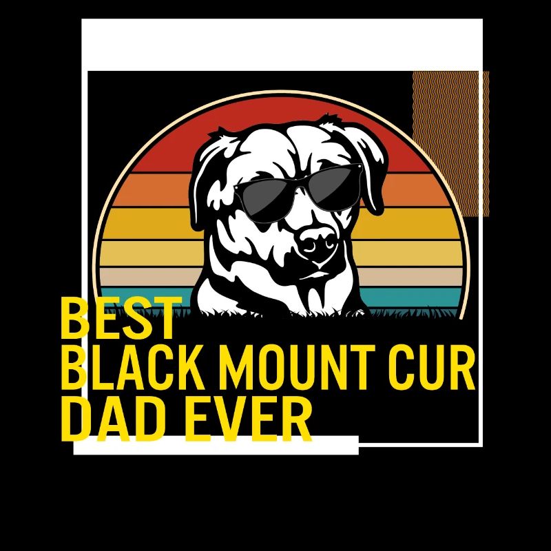Best Black Mount Cur Dad Ever T Shirt