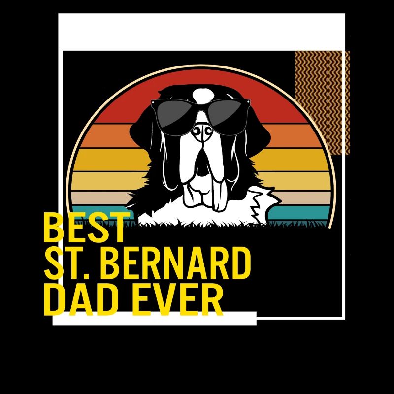 Bestes St. Bernard Dad Ever T-Shirt