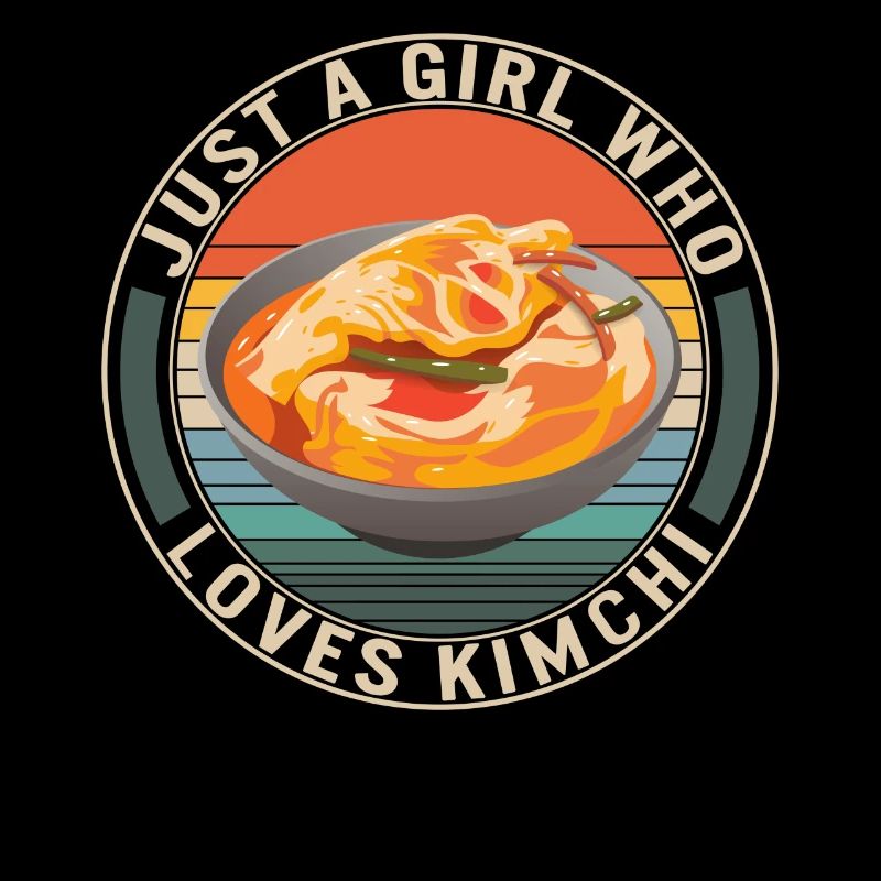Nur ein Mädchen, das Kimchi Shirt, Vintage liebt