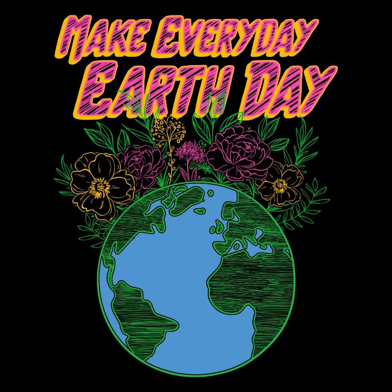Earth Day Umwelthemd, jeden Tag machen