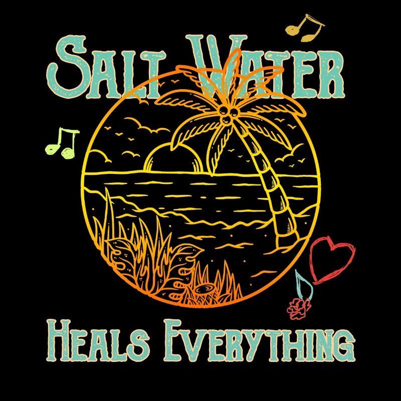 Beach Lover Shirt, Saltwater Heals Everything