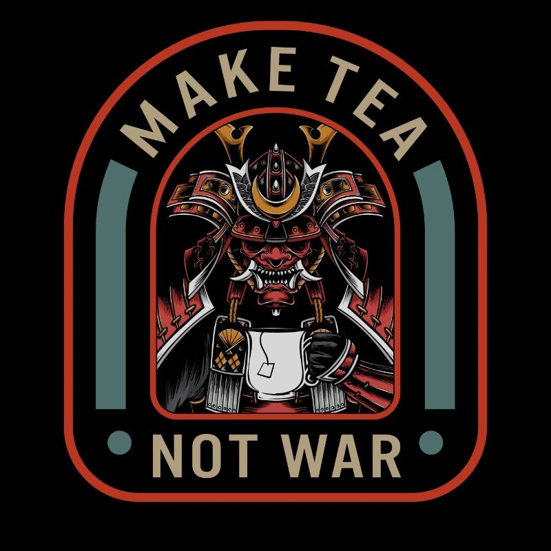 Machen Sie Tee nicht Krieg Hemd, friedlichen Samurai Tee