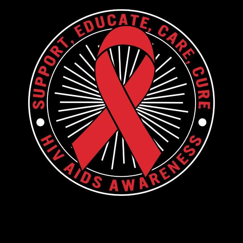 Chemise du Mois de la sensibilisation au VIH sida, soutien Éduquer