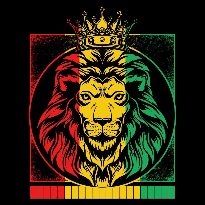 Chemise Rastafari, Lion Rasta De Juda Rastafari