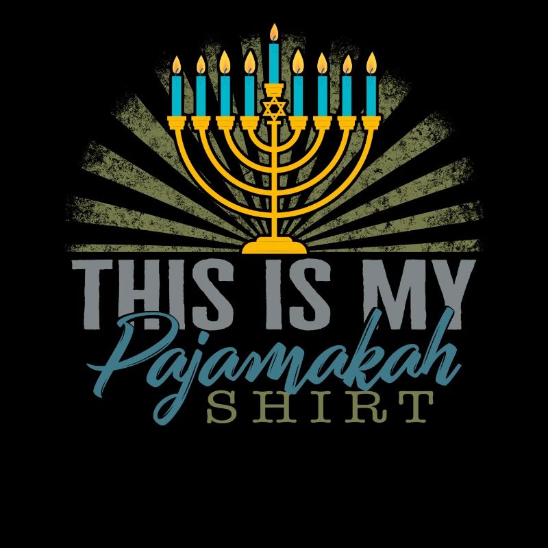 Chemise de Hanoukka, ainsi est mon tee-shirt de pyjamaké,