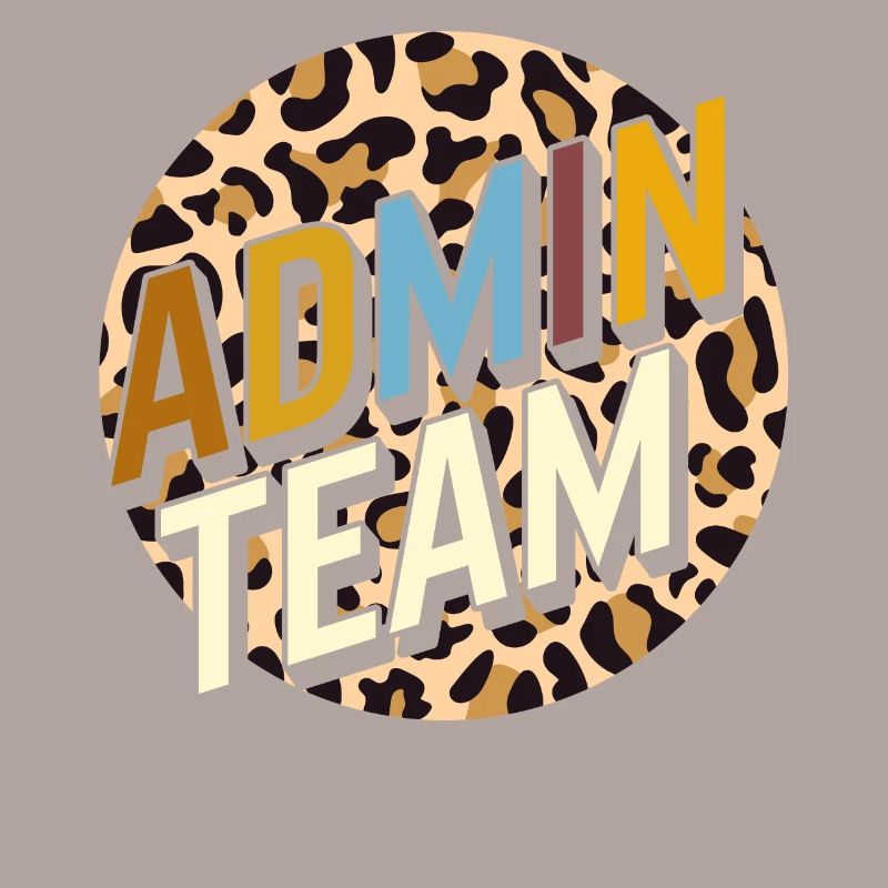 Principal Shirt, Admin Team Leopard Tee,
