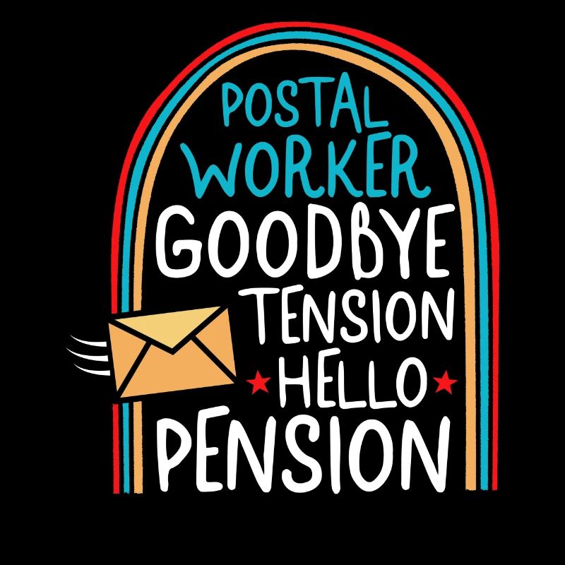 Retired Mailman Shirt, Goodbye Tension Hello