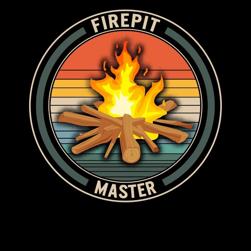 Camping Shirt, Firepit Master Tee, Outdoor Fire