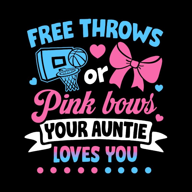 Freiwürfe oder rosa Schleifen Tante liebt dich Baby