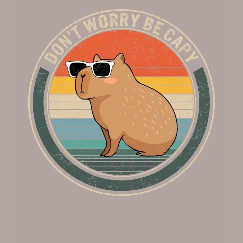 Chemise Capybara, Don’t Worry Be Capy Tee, Capybara