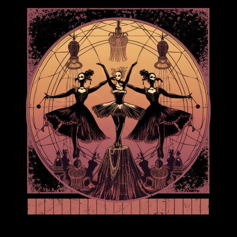 Gothic Ballerina Tee, Witchy Ballet Sweatshirt,