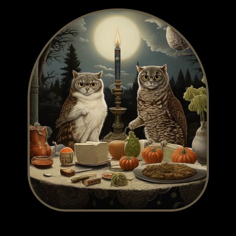 Conseil des chats et des hiboux Conversations sages dans un