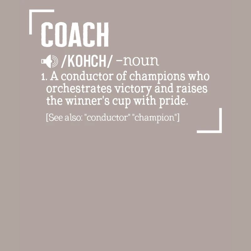 Coach Shirt, Coach Kohch Substantiv 1 Ein Dirigent von