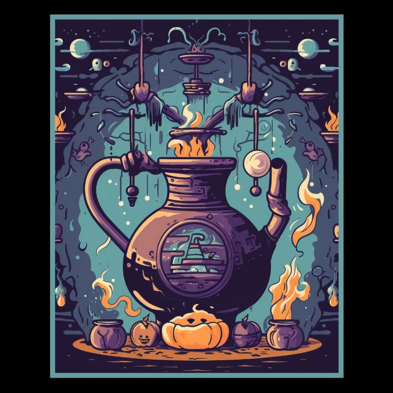 Witch's Kettlebell Brew Magic Potions Workout Gym