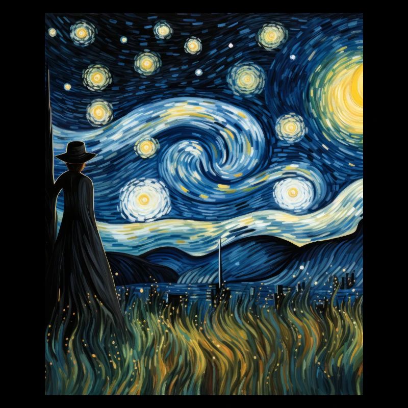Gärtner-Sternenhemd Van Gogh inspiriert