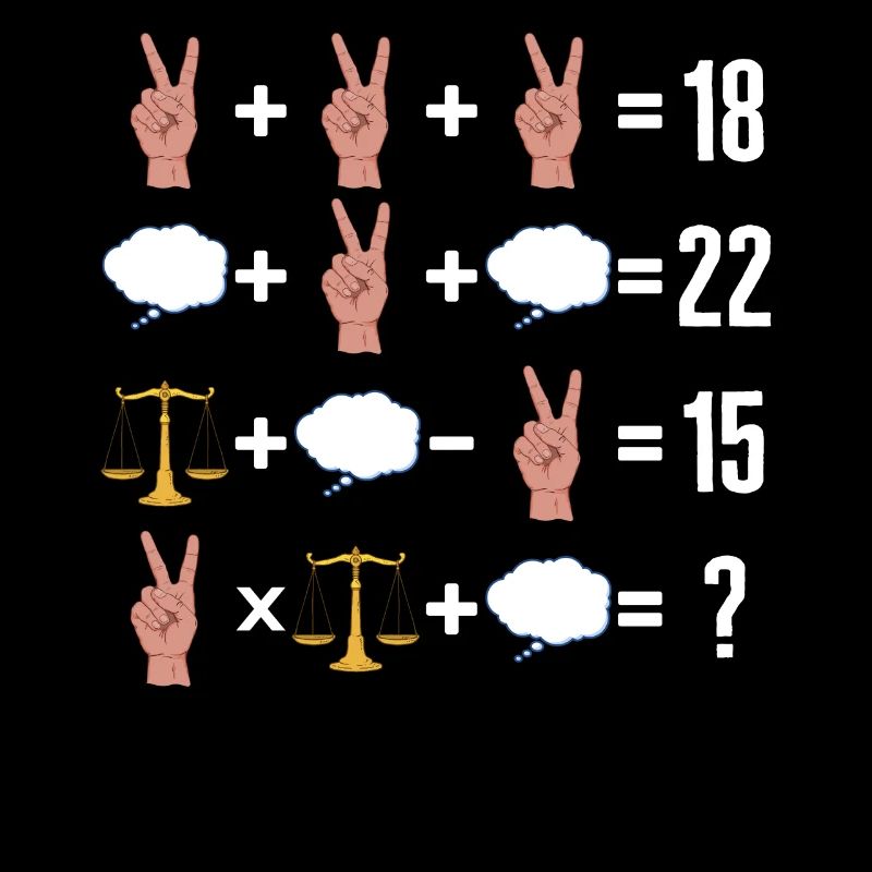 Chemise de math, ordre de math de l’opération signe de paix