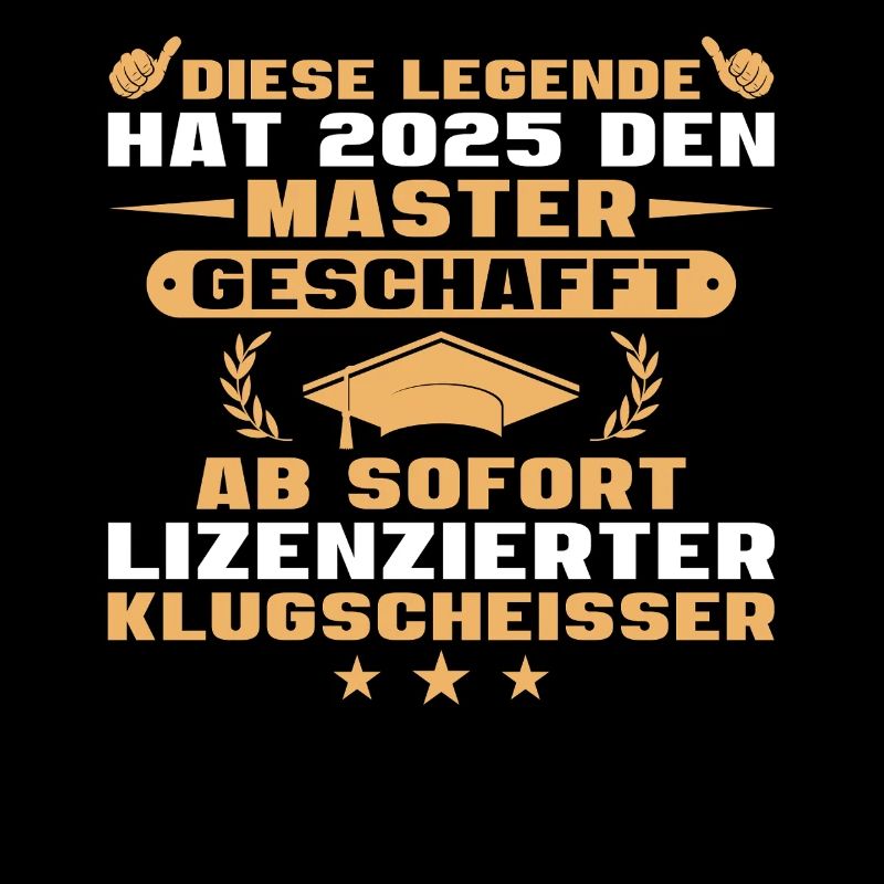 Master geschafft Bestandenes Studium 2025