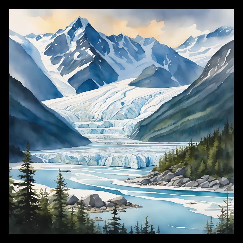 Gletscher Eis Landschaft Alaska