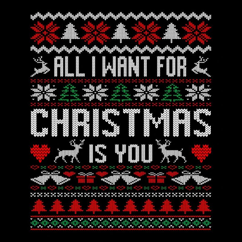 Hässlicher Weihnachtspullover Alles was ich zu Weihnachten will