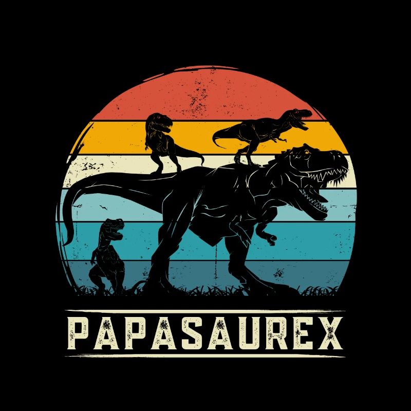 Papasaurex dad retro vintage Dinosaurier