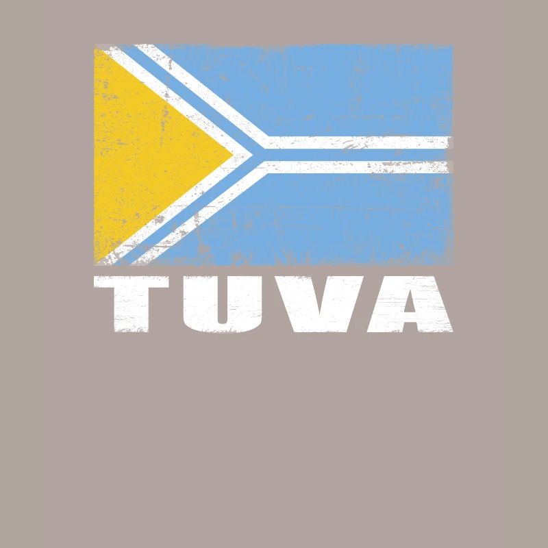 Drapeau Tuva Grunge Drapeau Tuva