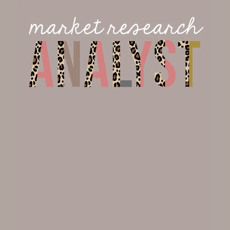 Analyste d’études de marché Leopard Print Funny Gift