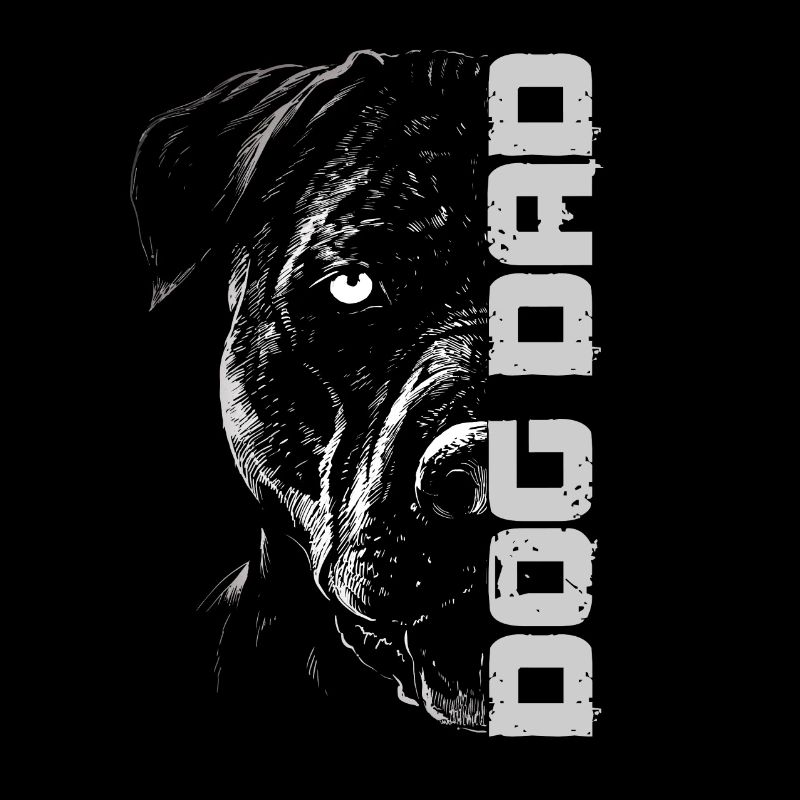 Papa chien pitbull
