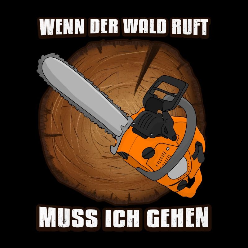 Holzfäller Kettensäge Wald