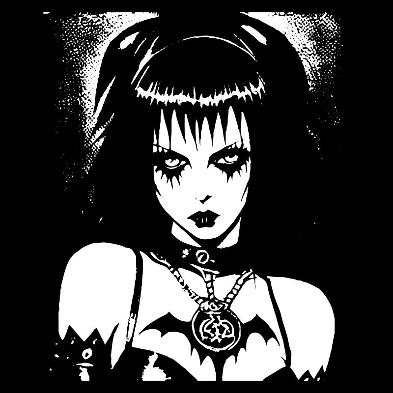 Dunkle Kunst Okkulte Gothic Batcave Mädchen Post Punk Fledermaus