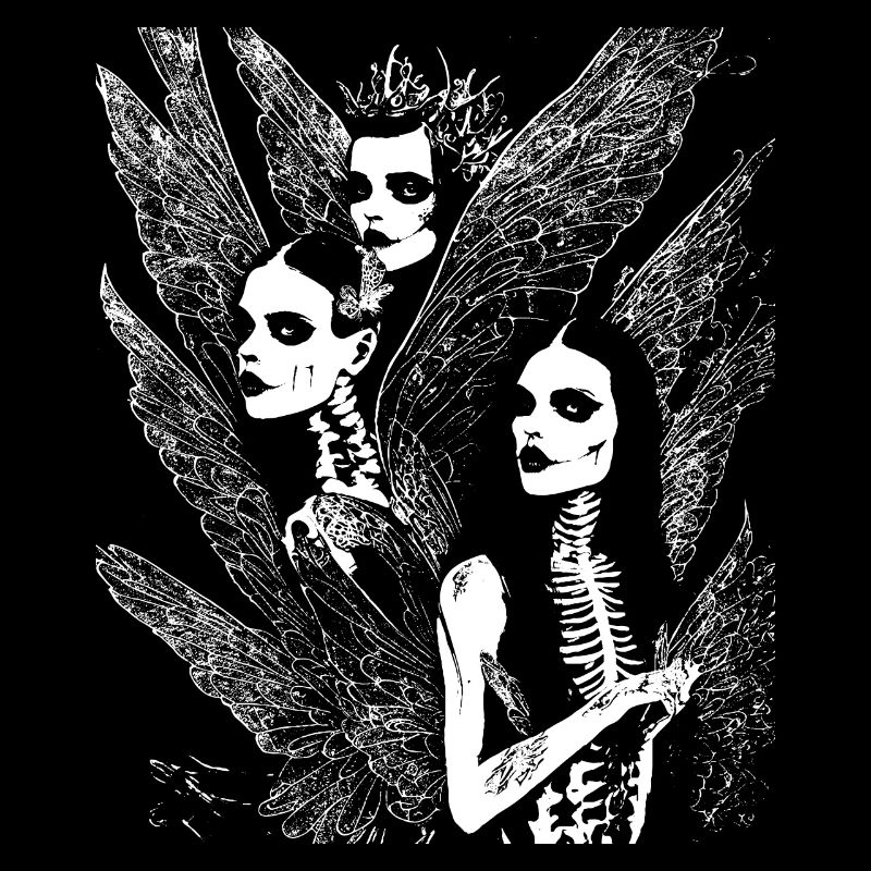 Fairycore Esthétique Grunge Squelette Fée Goth G