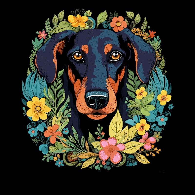 Dobermann Hund Geschenk