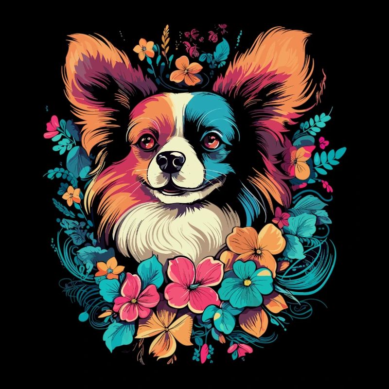 Papillon Hund Geschenk